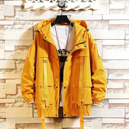 Women's Hooded Jackets Spring Causal Windbreaker Women Jackets Coats Zipper Ribbons Sportswear Jackets Bomber Famale