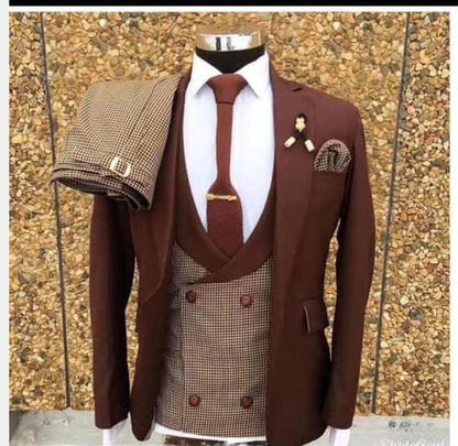 maoxiangshop Newest Men Suits 3 Piece Set Best Suit for Wedding Tuxedo Groom Best Man Blazer Singer Stage Dress Mariage Pant Vest Jacket