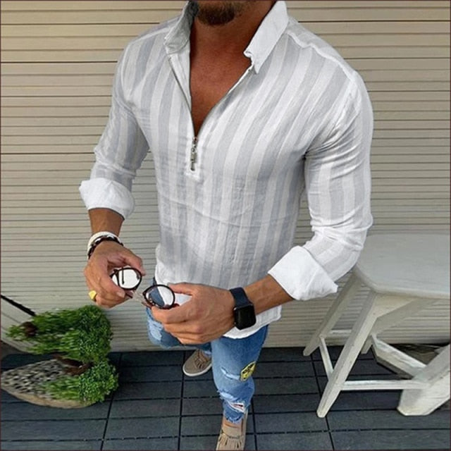 New Fashion Mens Luxury Stylish Autumn Casual Dress Shirts Slim Fit Long Sleeve Shirt Black White Yellow Red