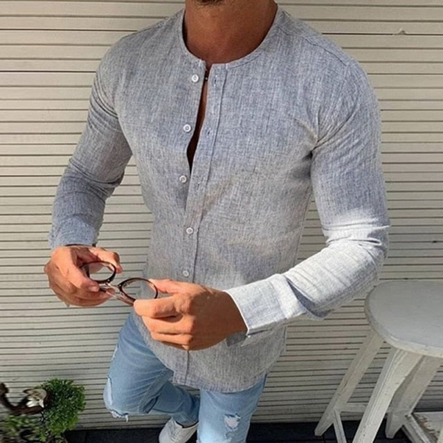 New Fashion Mens Luxury Stylish Autumn Casual Dress Shirts Slim Fit Long Sleeve Shirt Black White Yellow Red