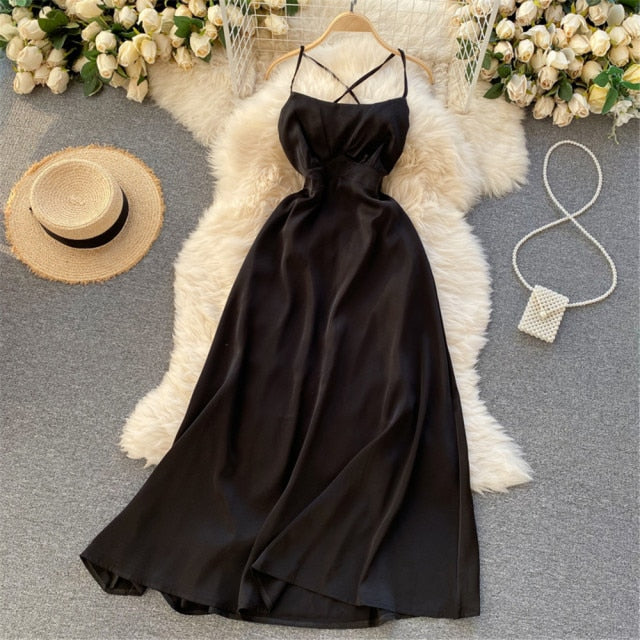 Women Sexy Satin Evening Dress Summer Off Shoulder High Waist Party Long Dresses Female Elegant Beach Robe Vestidos