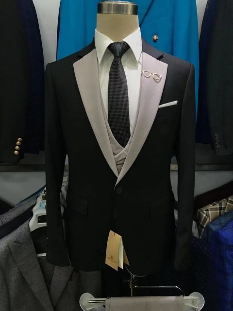 maoxiangshop Newest Men Suits 3 Piece Set Best Suit for Wedding Tuxedo Groom Best Man Blazer Singer Stage Dress Mariage Pant Vest Jacket