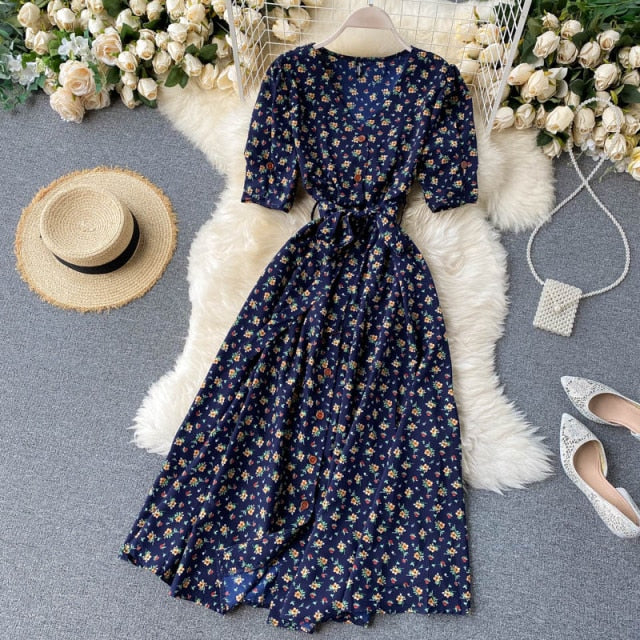 beach Red elegant sexy Dress women Summer Autumn V-neck polka dot midi dress waist split dress vestidos de fiesta clothes