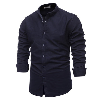 9 Colors New 100% Cotton Oxford Shirt Men Spring Casual Men Shirt Long Sleeve  Slim Fit Dress Shirts Men's Social Shirt