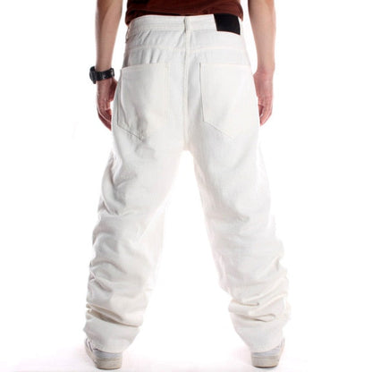 maoxiangshop Mens Jeans Top Rushed Stripe Loose Hip Hop Jeans Men Printed Hiphop Demin Pants Tide Trousers Embroidered Flower Wings