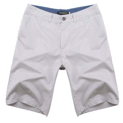 Casual Summer Shorts Men Cotton Knee Length chinos shorts Vintage Casual Men Shorts Fashion masculina Big Large Size 44