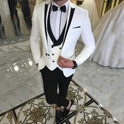 Latest Coat Pant Designs White Men Suits for Wedding Suit Men Groom Blazer Tuxedo Slim Fit Costume Pour Hommes Terno Masculino