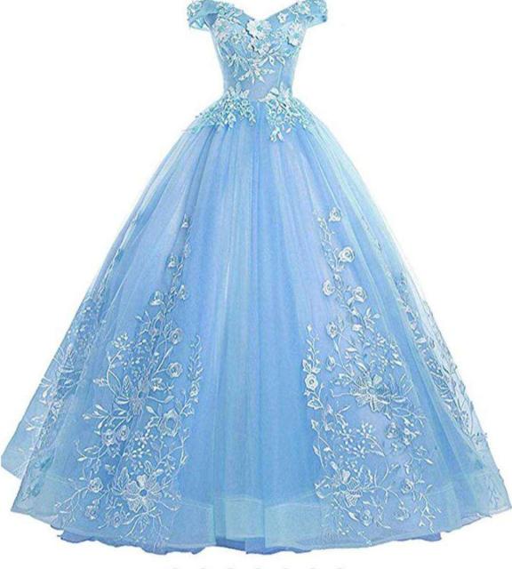 Quinceanera Dresses New Gold Party Dress Off The Shoulder Ball Gown Sweet Floral Print Prom Formal Vestido De Quincenera