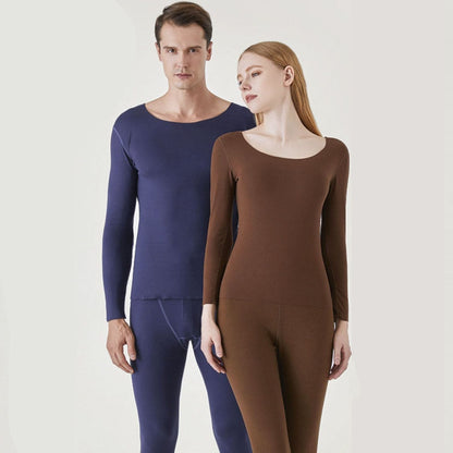 Thermal Underwear Set Women Winter Warm Clothing Men Long Johns Solid Top Pants Underwear Suit Couple Thermo Undershirts Outfits