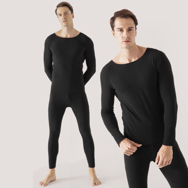 Thermal Underwear Set Women Winter Warm Clothing Men Long Johns Solid Top Pants Underwear Suit Couple Thermo Undershirts Outfits