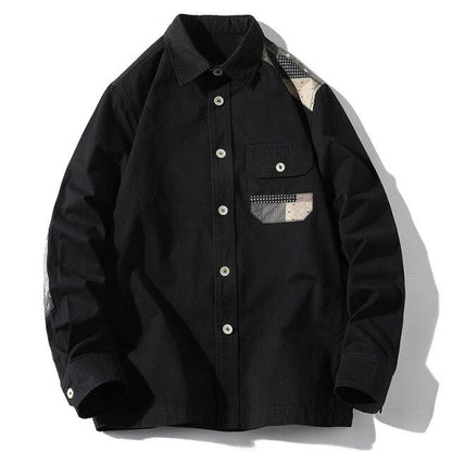 High Quality 100% Cotton Men's Shirts Casual Fashion Streetwear Solid Color Autumn Long Sleeve Male Korean Plus Size Clothes Top