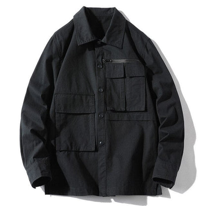 High Quality 100% Cotton Men's Shirts Casual Fashion Streetwear Solid Color Autumn Long Sleeve Male Korean Plus Size Clothes Top