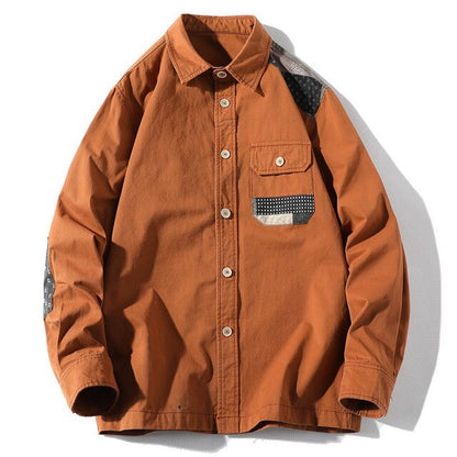 High Quality 100% Cotton Men's Shirts Casual Fashion Streetwear Solid Color Autumn Long Sleeve Male Korean Plus Size Clothes Top