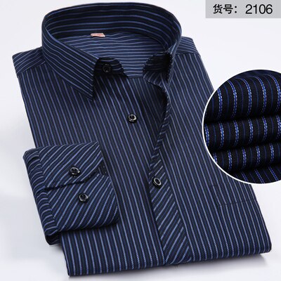 big sales autumn long sleeve striped shirt men plus size 8XL casual navy blue shirt pockets cotton oversize big size shirt loose