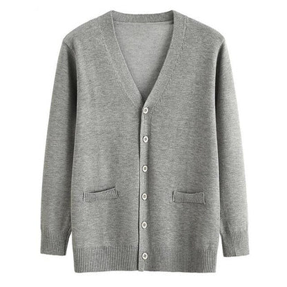 New autumn/winter  knit jacket men's V-neck navy  pullover oversized jacket