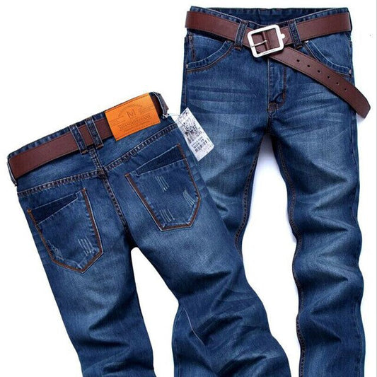 910 high quality  Brand New Men's Fashion Jeans Hot Jeans For Young Men Sale Men's Pants Casual Slim Cheap Straight Trousers