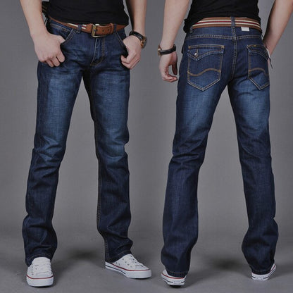 910 high quality  Brand New Men's Fashion Jeans Hot Jeans For Young Men Sale Men's Pants Casual Slim Cheap Straight Trousers