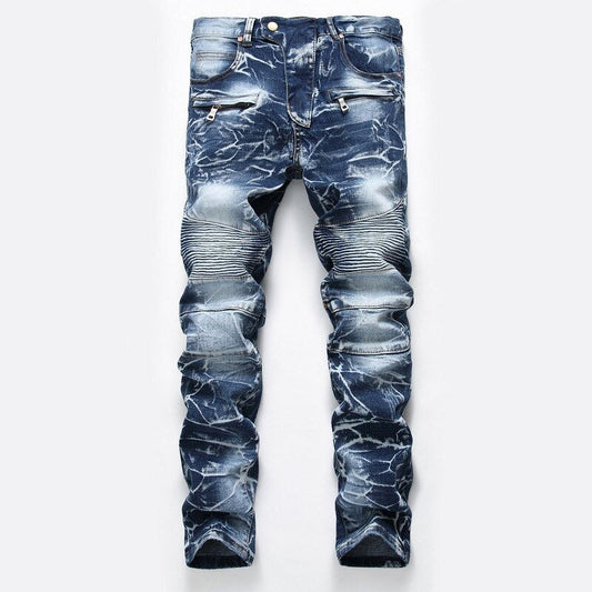 Mens Fashion Slim Skinny Casual Jeans Straight Jeans Men Denim Trousers XY9