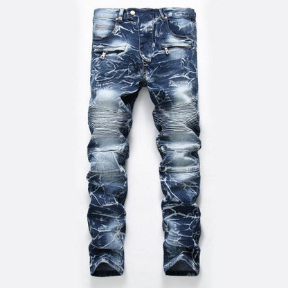 Mens Fashion Slim Skinny Casual Jeans Straight Jeans Men Denim Trousers XY9
