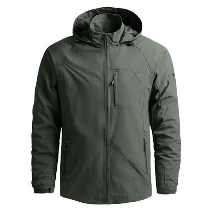 Men's Jacket Spring and Autumn Cross-border Thin Section Mountaineering Outdoor Casual Sports Windbreaker Hooded Jacket