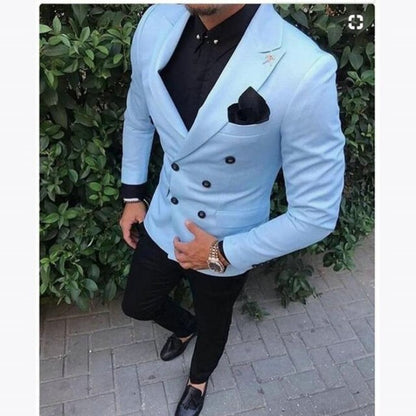 Black Lapel Slim Fit White Men Wedding Suit 2 Pieces Men Tuxedos For Groom Party Prom Wedding Mens Suits Bridegroom